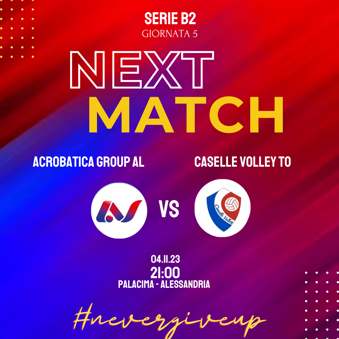 Scopri di più sull'articolo Prossima gara: Acrobatica Group Al-Caselle Volley To